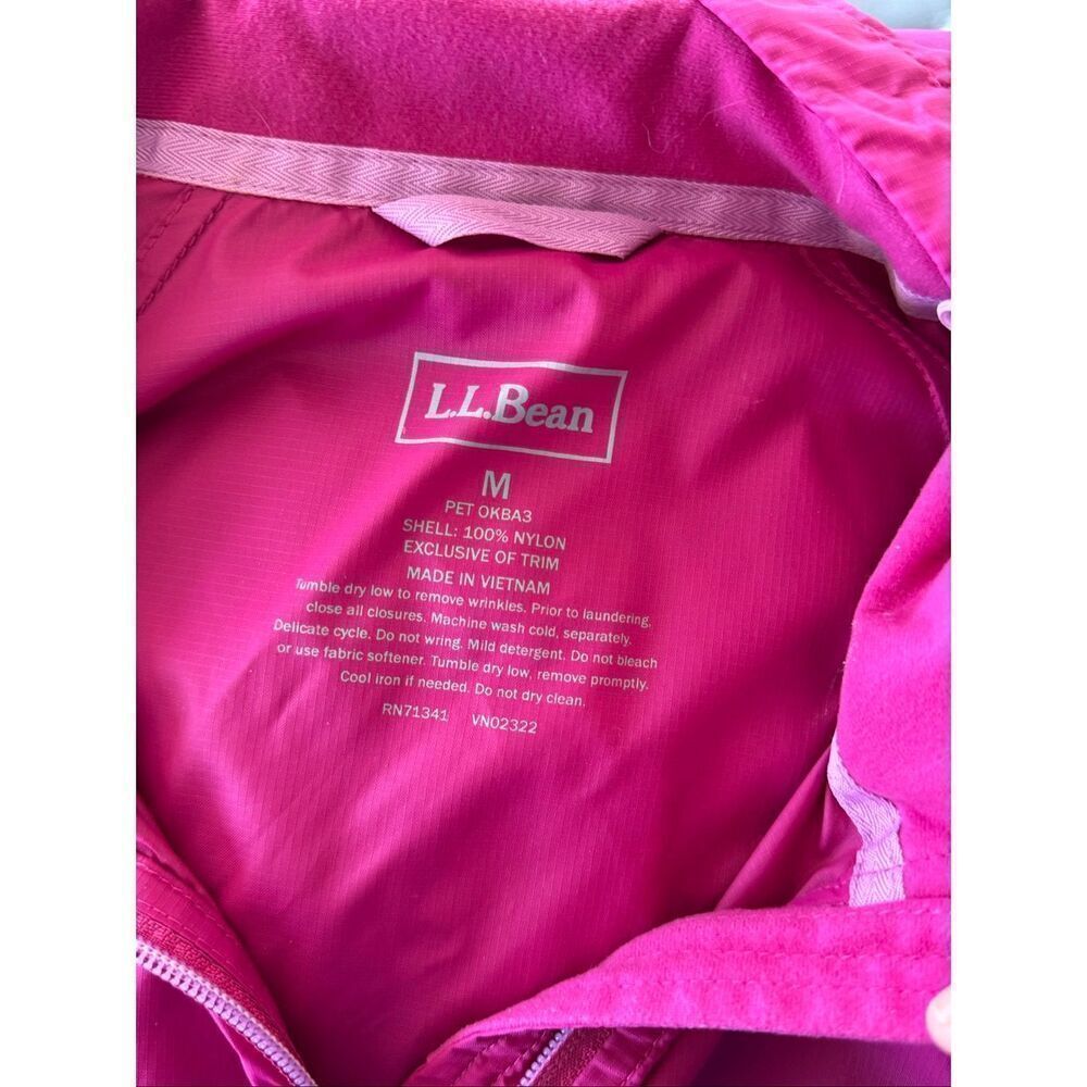 NEW L.L. Bean Women’s Pink Light Hooded Jacket Medium - Picture 7 of 7